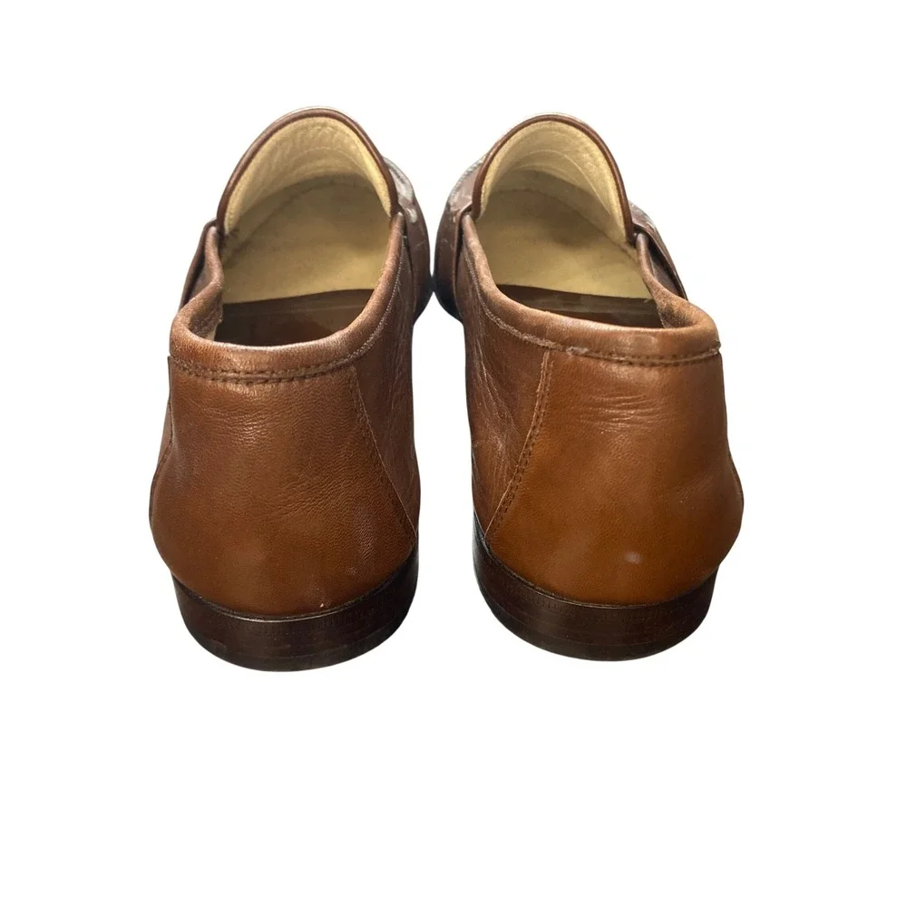 Bruno Magli Mens Keene Penny Loafers Brown Leather Made in Italy Size 11 M